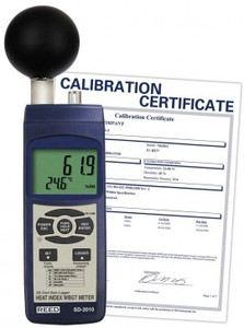 REED Instruments SD-2010-NIST HEAT STRESS METER, WBGT DATA LOGGER W/NIST CERT