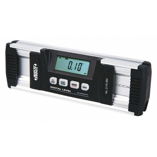 Insize 2175-360 Electronic Level And Protractor, 0-360 (90X4), Resolution 0.05 (=.125In/Ft)