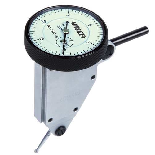 Insize 2480-06 Large Range Back Plunger Type Dial Test Indicator, Range .06", Graduation .0005"