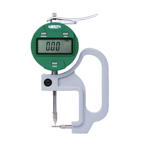 Insize 2873-10 Electronic Tube Thickness Gage, 0-.4"/0-10Mm, Resolution .0005"/0.01Mm