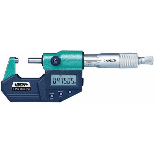 Insize 3101-100E Electronic Outside Micrometer, Ip65, 3-4"/75-100Mm