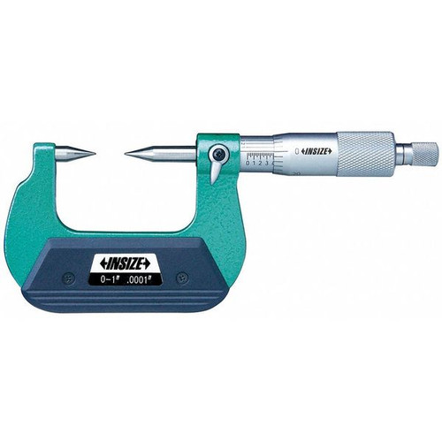 Insize 3230-1 Point Micrometer, 0-1", Graduation .0001", Type A