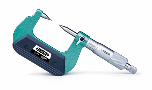 Insize 3230-1B Point Micrometer, 0-1", Graduation .0001", Type B