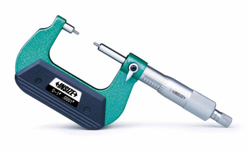 Insize 3233-1B Spline Micrometer, 0-1", Graduation .0001", Type B
