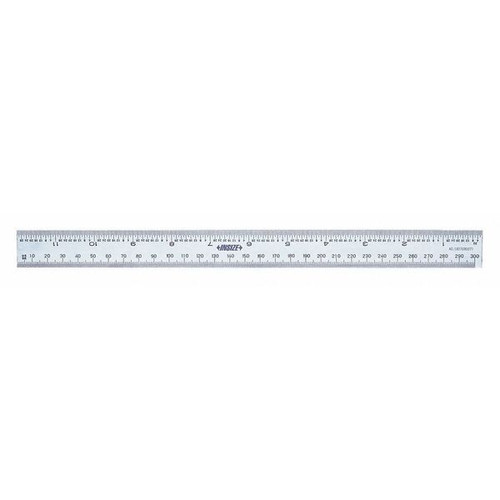 Insize 7113-300A Rigid Rule, 12"/300Mm, Graduation 1/32", 0.5Mm, 1/64", 1Mm