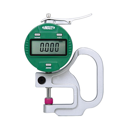 Insize 2871-10 Electronic Thickness Gage, 0-.4"/0-10Mm, Resolution .0005"/0.01Mm