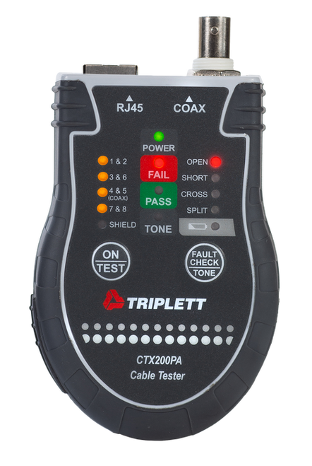 Triplett / Byte Brothers CTX200 Pocket CAT LAN Tester for RJ45 CAT5 CAT6 and ...