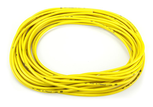 Cal Test CT2844-4-100  Wire, SILIC, 651 BC 2.50, 3.9mm (.154")OD, Yellow, 100m Spl