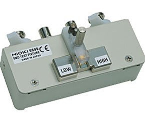 Hioki 9699 SMD Test Fixture DC to 120MHz (electrodes on bottom)