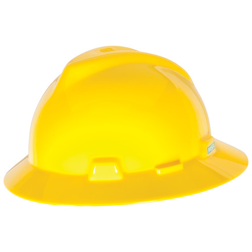 MSA 454730 Hat, V-Gard, Staz-On, Yellow