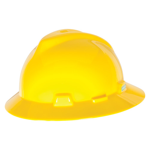 MSA 10058318 Hat,V-Gd,W/1-Touch Susp.,Yellow