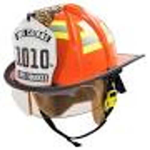 MSA 10184921 Fire Helmet,1010,Def,W,Std,Blear,Cveg,Ps