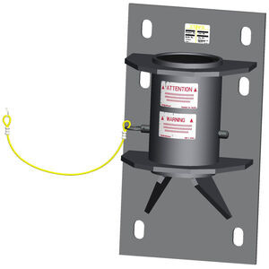 MSA IN-2303 Base,Mural,4",Zinc,Ix