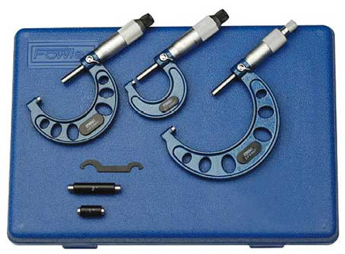 Fowler 0-3" Outside Inch Micrometer Set 52-215-003-1