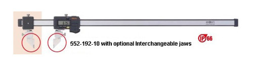 Mitutoyo 552-195-10 Coolant-Proof Carbon Fiber Caliper with Interchangeable Jaws