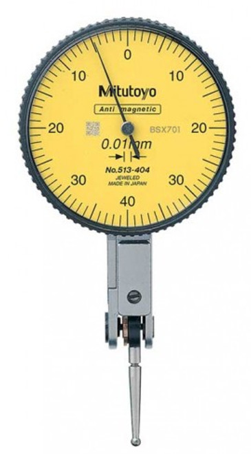 Mitutoyo 513-404-10E Dial Test Indicator, Basic Standard Set, 0.8"