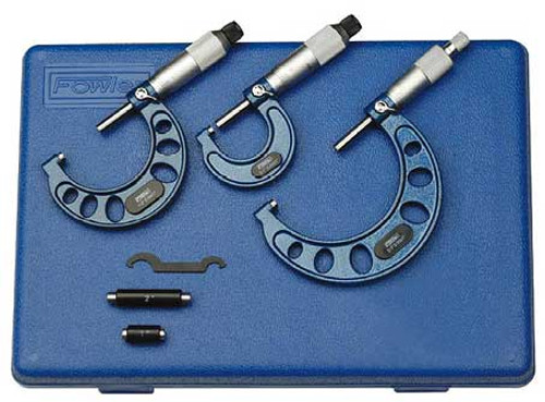 Fowler 0-4" Outside Inch Micrometer Set 52-215-004-1