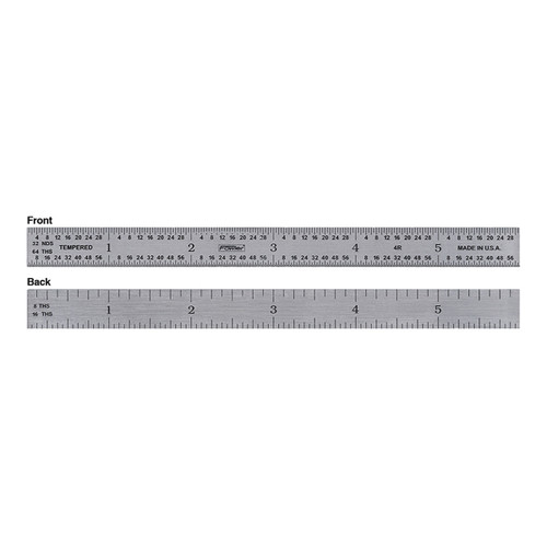 Fowler 24" 4R Flexible Steel Rule 52-295-024-0