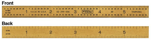 Fowler 6" Flexible Titanium Golden Rule 52-299-006-0