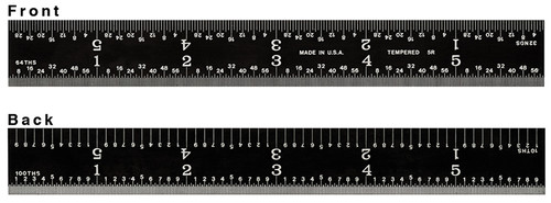 Fowler 52-307-012-1 12" America Rule EZ 5R Rigid