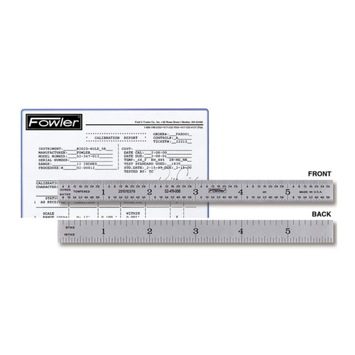 Fowler 52-411-012-0 12" Flexible Certified Rule