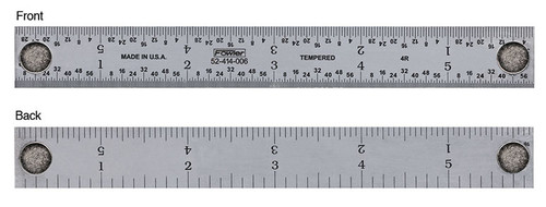 Fowler 52-414-012-0 12"4R RGD MAGNET RULE