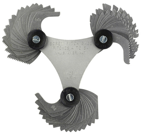 Fowler Screw Pitch Gage with 51 Blades 52-485-051-0