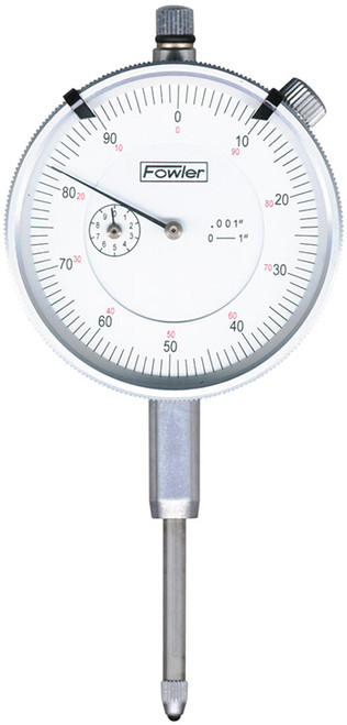 Fowler 0.250" Whiteface Premium Dial Indicator with Certificate of Calibration 52-520-127-0