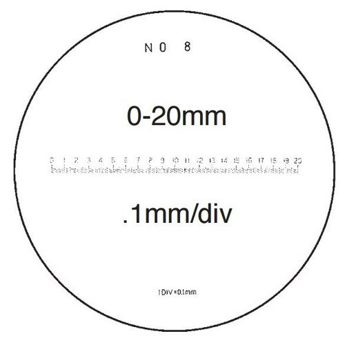 Fowler 52-661-008-0 GLASS RETICLE #8