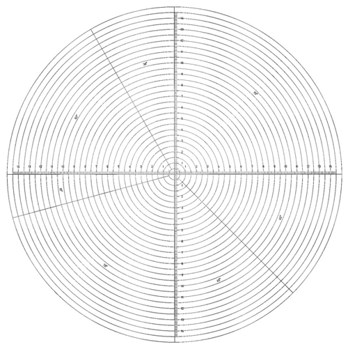 Mitutoyo 12AAM588 OVERLAY CHART NO.12