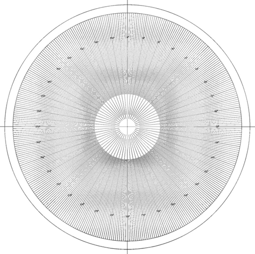 Mitutoyo 12AAM594 OVERLAY CHART NO.18