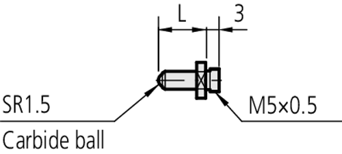 Mitutoyo 21DZA213F ANVIL NO.6