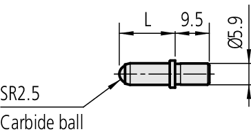Mitutoyo 21DZA232E ANVIL NO.5