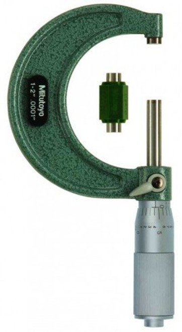 Mitutoyo 103-136 Outside Micrometer, 1 to 2"