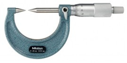 Mitutoyo 112-226 Point Micrometer with hardened tip, 1 to 2?, 30?