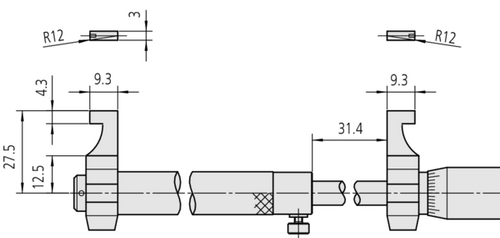 Mitutoyo 145-192 175-200/.01MM I.MIC C.TYP