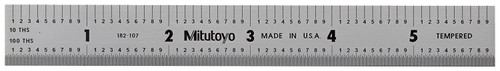Mitutoyo 182-107 STEEL RULE 150X6"
