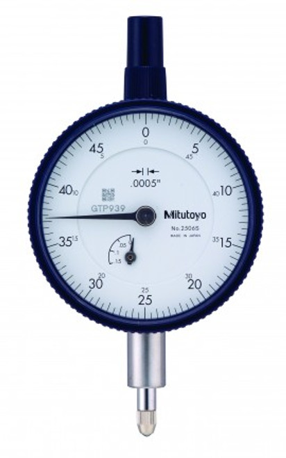 Mitutoyo 2506S Series 2 Standard Dial Indicator with Lug, 0.125", SAE