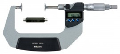 Mitutoyo 369-252-30 Series 369 Digimatic Disk Micrometer with Non-Rotating Spindle, 50 to 75 mm