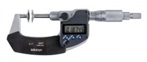 Mitutoyo 369-350-30 Series 369 Digimatic Disk Micrometer with Non-Rotating Spindle, 0 to 1"