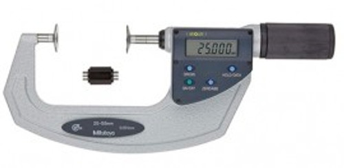 Mitutoyo 369-412-20 Digital Disk Micrometer QuickMike, 25 to 55 mm, metric