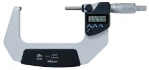 Mitutoyo 395-374-30 Series 395 Spherical Face Digital Micrometer, 3 to 4"