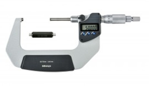 Mitutoyo 406-252-30 Series 406 Digimatic Outside Micrometer with non-rotating spindle, 50 to 75 mm