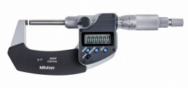 Mitutoyo 406-350-30 Series 406 Digimatic Outside Micrometer with non-rotating spindle, 0 to 1"