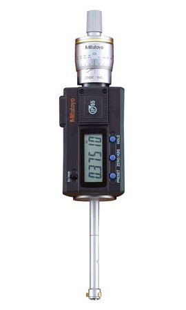 Mitutoyo 468-263 Series 468 Digimatic Holtest 3-Point Internal Micrometer, 0.425 to 0.5" SAE/Metric