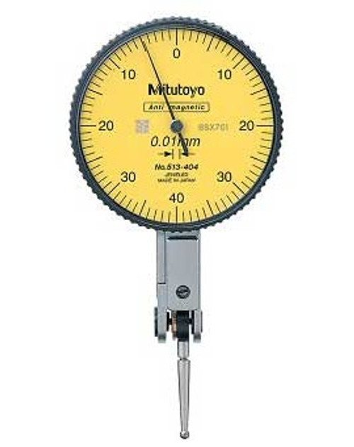 Mitutoyo 513-404-10H Horizontal Dial Test Indicator, Standard, 0.8mm Range