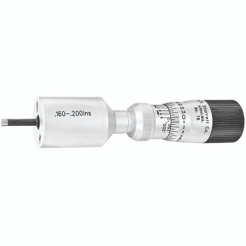 Starrett MICROMETER, INSIDE .160-.200" RANGE