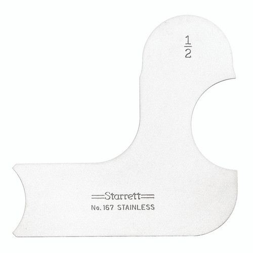Starrett RADIUS GAGE, 1/2"