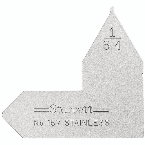 Starrett RADIUS GAGE, 1/64"