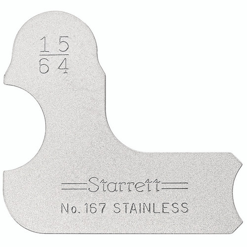 Starrett RADIUS GAGE, 15/64"